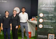 Paola de la Concha, Ryanne Rask, Joao Baptista with ProducePay.